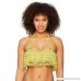 PilyQ Women's Yellow Lace Flutter Bandeau Bikini Top Swimsuit Sol B079NJD7H6